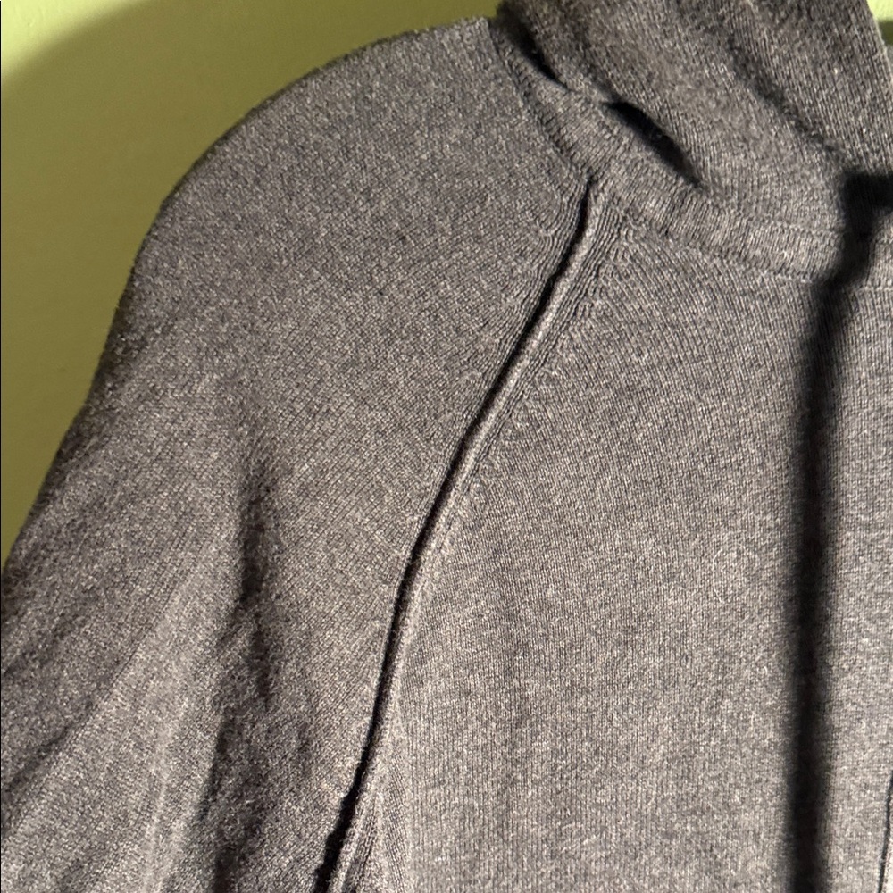 Maggie's Organics Organic Cotton Pullover with Hood - Heathered Brown L - Picture 3 of 12